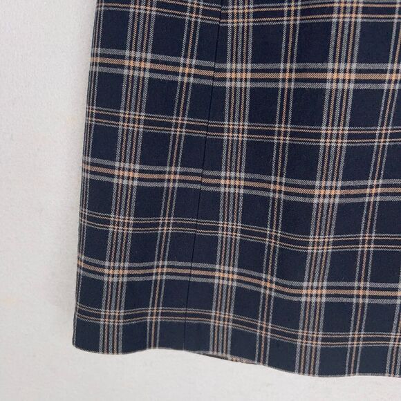 Aritzia Babaton Skirt Women 0 Yellow Black Plaid Dark Academia Preppy Schoolgirl - Picture 4 of 15